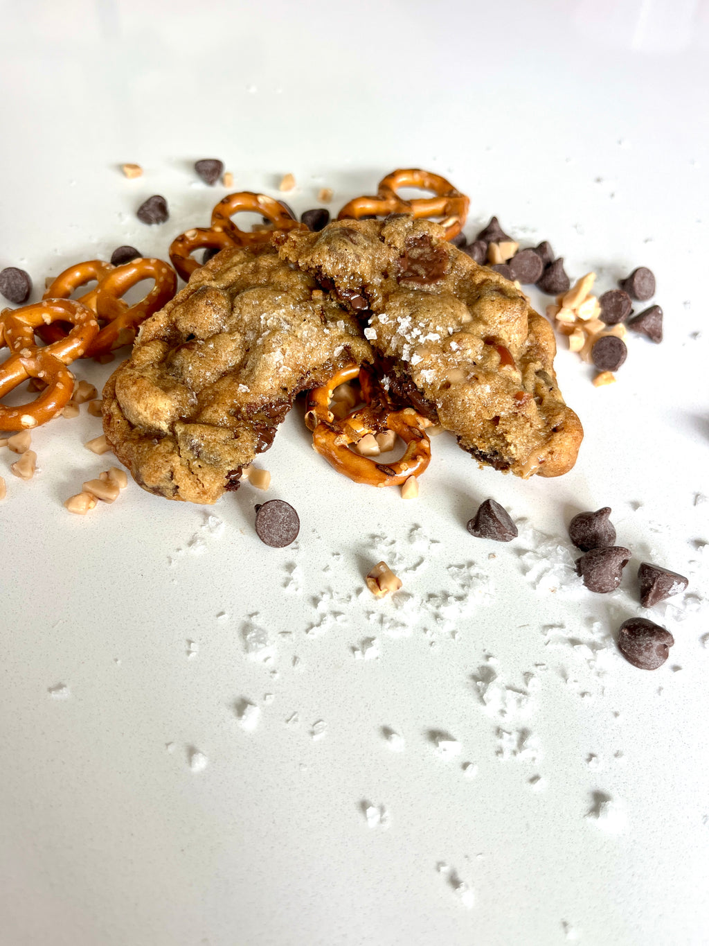 Toffee Pretzel Chocolate Chip Cookie