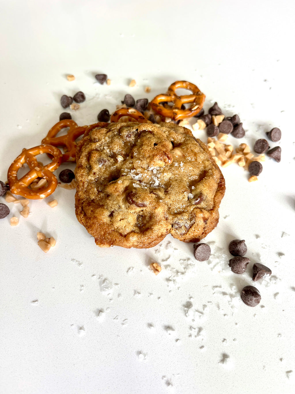 Toffee Pretzel Chocolate Chip Cookie
